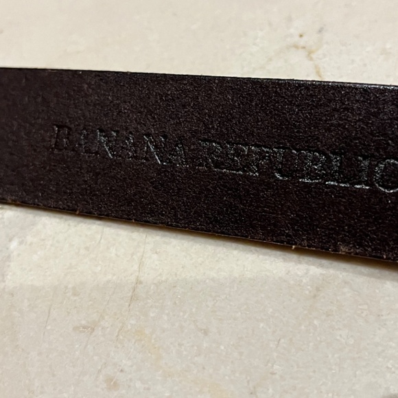 Brown leather belt - Picture 4 of 8